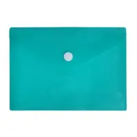 Папка-конверт на кнопке, А6, 180 мкм, Calligrata рифлёная, флуоресцентная, МИКС