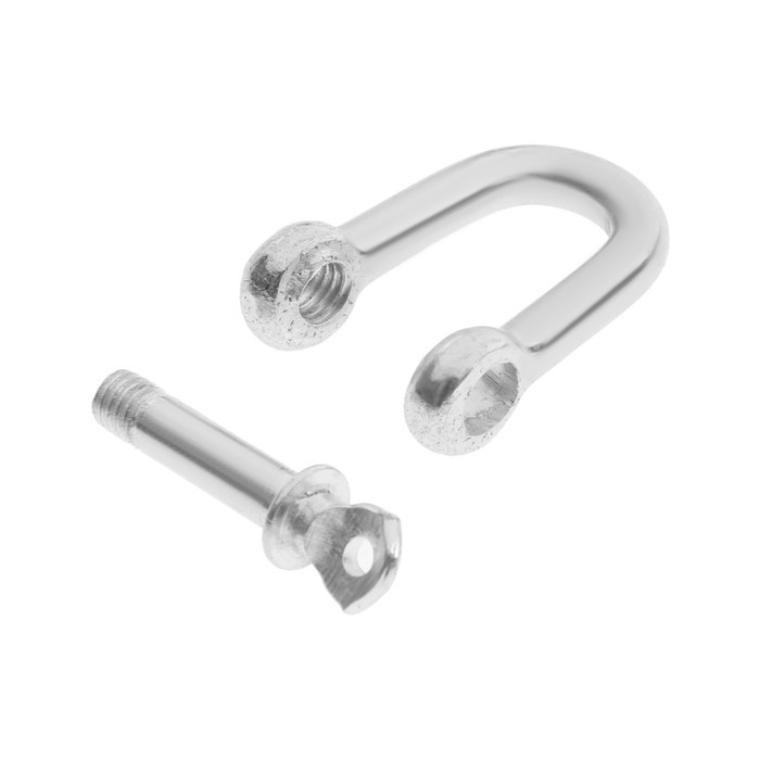 Скоба такелажная, тип прямой, 6 мм, цинк, 100 шт