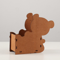 Подарочная упаковка "Мишка с подарком" 17х8х16 см, Дуб-красный Подарочная упаковка "Мишка с подарком" 17х8х16 см, Дуб-красный