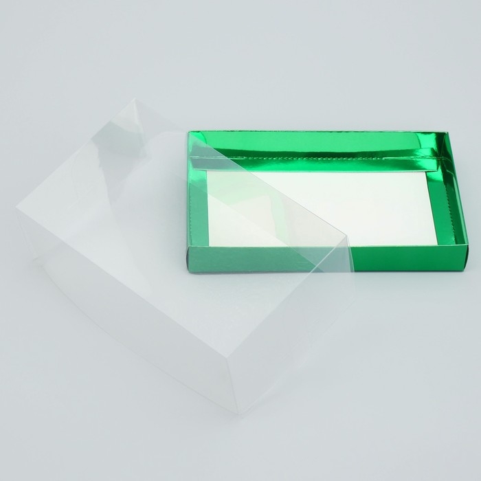 Коробка кондитерская &laquo;Зелёная&raquo;, 22 х 8 х 13.5 см