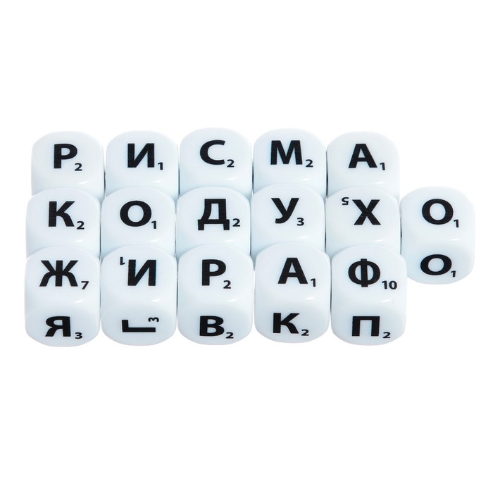 Настольная игра &laquo;Кубики для умников. Словодел&raquo;