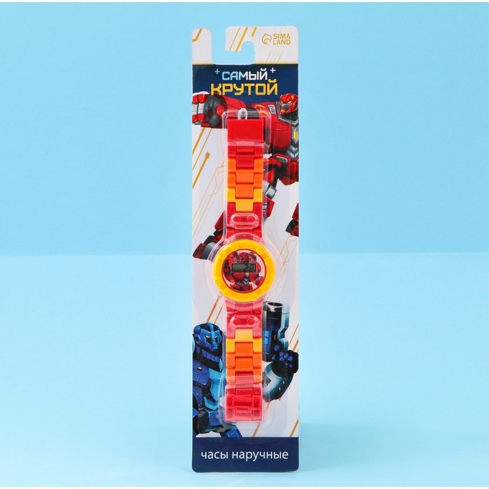 Часы наручные электронные &laquo;Самый крутой&raquo;, с ремешком-конструктором