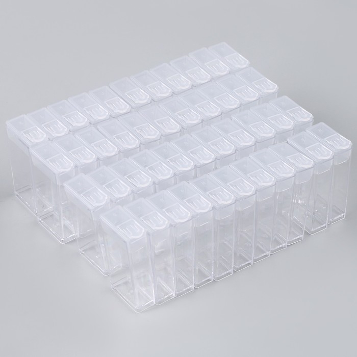 Органайзер для хранения страз алмазной мозаики, 44 секции Органайзер для хранения страз алмазной мозаики, 44 секции
