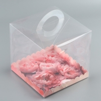 Коробка кондитерская, сундук, упаковка, &laquo;Лепестки счастья&raquo;, 20 х 20 х 20 см