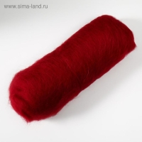 Шерсть для валяния "Кардочес" 100% полутонкая шерсть 100гр (091 вишня)