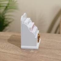 Сувенир вечный календарь, дерево, 11.5х6.5х12 см, цв. белый Сувенир вечный календарь, дерево, 11.5х6.5х12 см, цв. белый