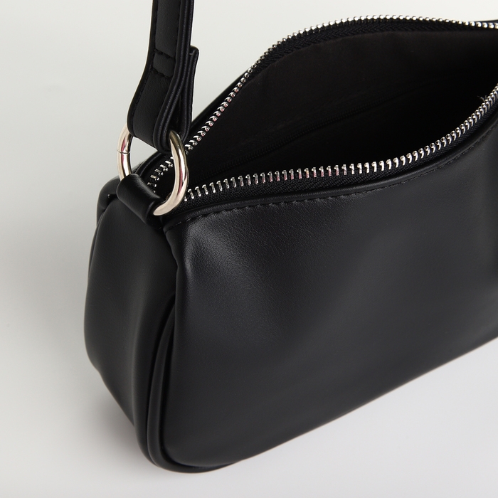 Сумка женская кросс-боди на молнии, цвет чёрный