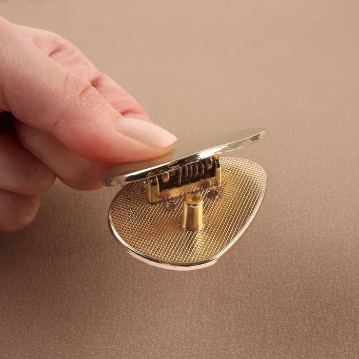 Застёжка для сумки, 4,8 &times; 3,5 см, цвет золотой