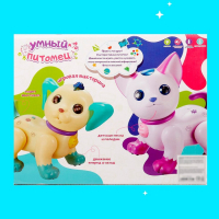 Робот кот &laquo;Умный питомец&raquo; ZHORYA, программируемый, на пульте управления, интерактивный: звук, свет, танцующий, музыкальный, на батарейках, на русском языке, белый