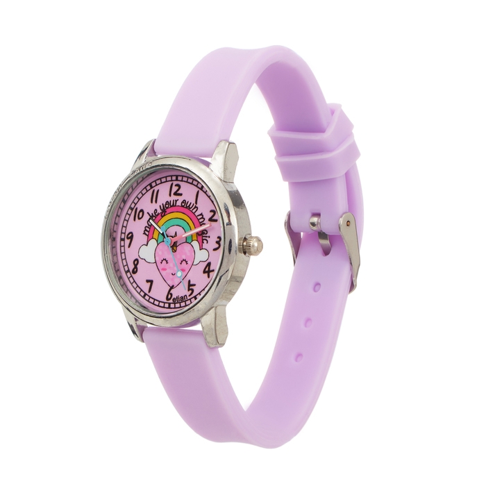 Часы наручные детские Часы наручные детские "Радуга", ремешок силикон l-21 см