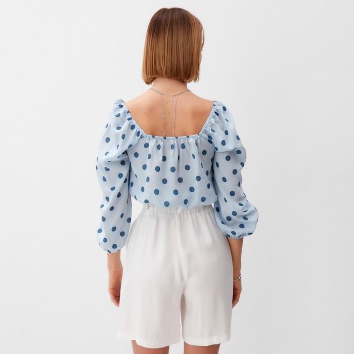 Топ женский MINAKU: Enjoy цвет голубой, р-р 42