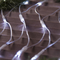Гирлянда &laquo;Сеть&raquo; 2 &times; 1.5 м, IP44, УМС, прозрачная нить, 192 LED, свечение белое, 220 В