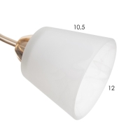 Люстра потолочная Элли 5х40Вт Е27 Золото 52x52x30 см Люстра потолочная Элли 5х40Вт Е27 Золото 52x52x30 см