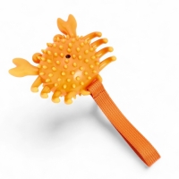 Игрушка массажная для собак "Краб" 12 см, ТПР, микс цветов Игрушка массажная для собак "Краб" 12 см, ТПР, микс цветов