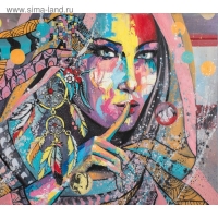 Картина на подрамнике "Загадка" 40*40 см Картина на подрамнике "Загадка" 40*40 см