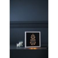 Световая картина-ночник "Ананас" LED USB от батареек 3хАА белый 24,5х24,5х3,5 см RISALUX Световая картина-ночник "Ананас" LED USB от батареек 3хАА белый 24,5х24,5х3,5 см RISALUX