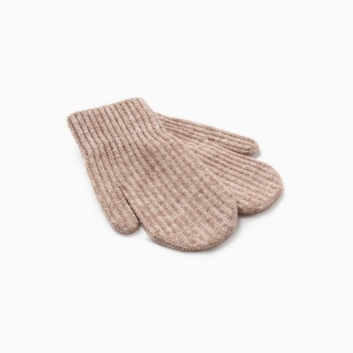 Варежки детские MINAKU, цвет коричневый, 18 см Варежки детские MINAKU, цвет коричневый, 18 см