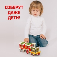Конструктор 3D &laquo;Новогодний экспресс&raquo;, со светодиодной гирляндой, 45 деталей