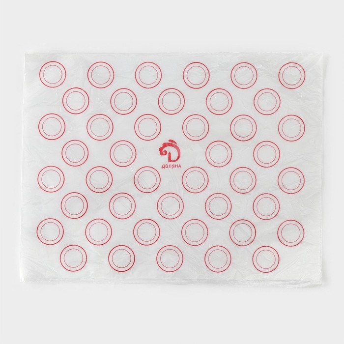 Армированный коврик для выпечки макаронс Доляна &laquo;Макарон&raquo;, силикон, 40&times;30 см