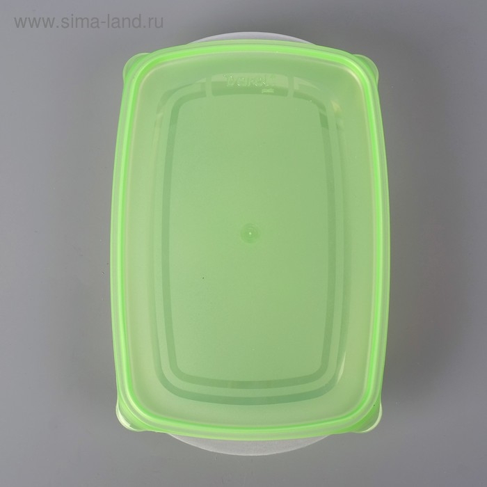 Набор пищевых контейнеров &laquo;Трио&raquo;, 3 шт, 1,3 л, прозрачные, крышки микс