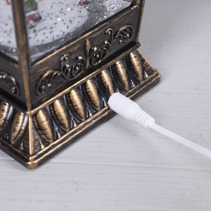 Светодиодная фигура «Фонарь со снеговиком» 12 × 24 × 12 см, пластик, батарейки ААх3 (не в комплекте), USB, свечение тёплое белое Светодиодная фигура «Фонарь со снеговиком» 12 × 24 × 12 см, пластик, батарейки ААх3 (не в комплекте), USB, свечение тёплое белое