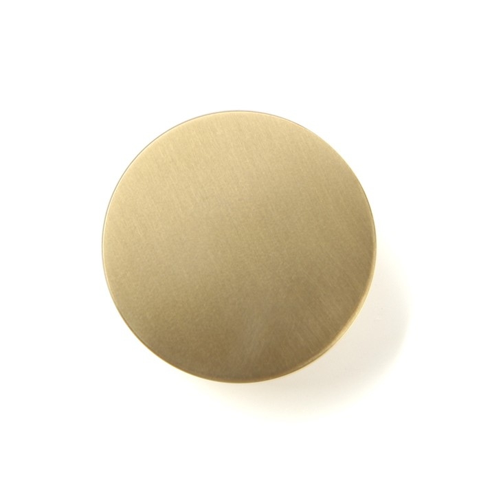 Ручка-кнопка CAPPIO, d=44 мм, h=20 мм., латунь, цвет золото Ручка-кнопка CAPPIO, d=44 мм, h=20 мм., латунь, цвет золото