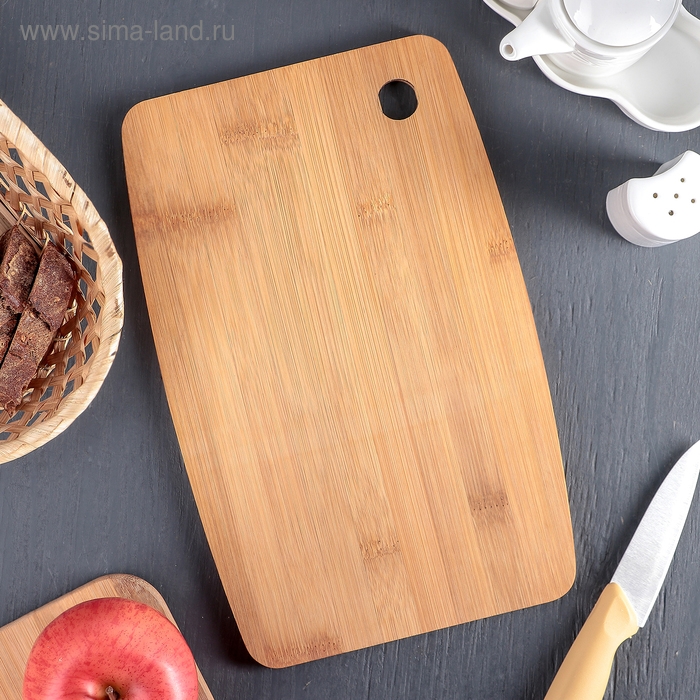 Доска разделочная Доляна &laquo;Бамбуковый лес&raquo;, бамбук, 28&times;18 см