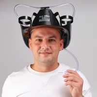 Каска под напитки ковбойская &laquo;Живу красиво&raquo;