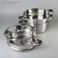 Мантоварка &laquo;Алтын&raquo;, 6 л, d=26 см, 2 секции, капсульное дно, индукция