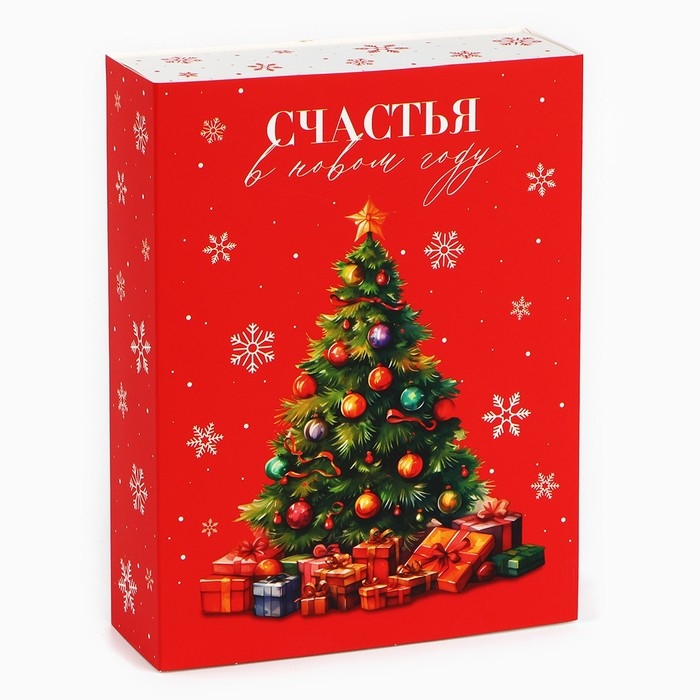 Коробка для сладостей &laquo;Счастье в Новом году&raquo;, 20 х 15 х 5 см, Новый год
