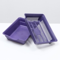 Туалет глубокий с сеткой 36 х 25 х 9 см, фиолетовый Туалет глубокий с сеткой 36 х 25 х 9 см, фиолетовый