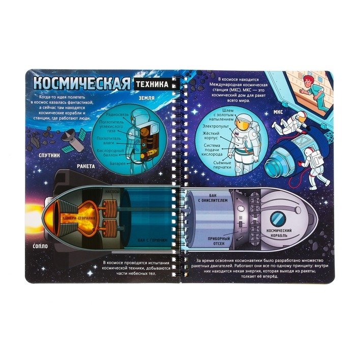 Книга с прозрачными страницами &laquo;Что мы знаем о космосе&raquo;, 30 стр.