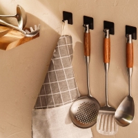 Ложка гарнирная из нержавеющей стали SL Home, &laquo;Рустик&raquo;, 33&times;8 см, цвет серебряный