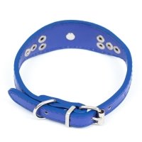 Ошейник-селедка со щенком, 29-32 х 2,5 см, искусственная кожа, синий Ошейник-селедка со щенком, 29-32 х 2,5 см, искусственная кожа, синий