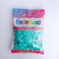 Шар латексный 12", пастель, набор 100 шт., морская волна