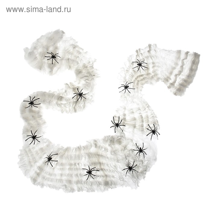 Прикол &laquo;Паутина&raquo;, 60 г, 12 пауков