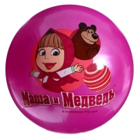 Мяч &laquo;Маша и Медведь&raquo;, с наклейкой, ПВХ, 23 см, цвета МИКС