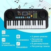 Синтезатор детский &laquo;Маленький музыкант&raquo;, 37 клавиш, с микрофоном