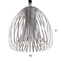 Светильник потолочный "Лиф" серебро 1х40Вт, Е27, 52х52х61 см Светильник потолочный "Лиф" серебро 1х40Вт, Е27, 52х52х61 см