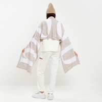 Шарф женский двусторонний MIST бежевый, размер 47*226см Шарф женский двусторонний MIST бежевый, размер 47*226см