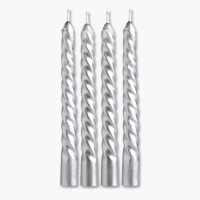 Свечи витые новогодняе &laquo;Новый год: Поверь в мечту&raquo;, 4 шт, 6,8 х 1