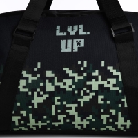 Сумка детская спортивная для мальчика «Пиксельный мир» 40х25х18, отд на молн, дл ремень, чёрный цвет Сумка детская спортивная для мальчика «Пиксельный мир» 40х25х18, отд на молн, дл ремень, чёрный цвет