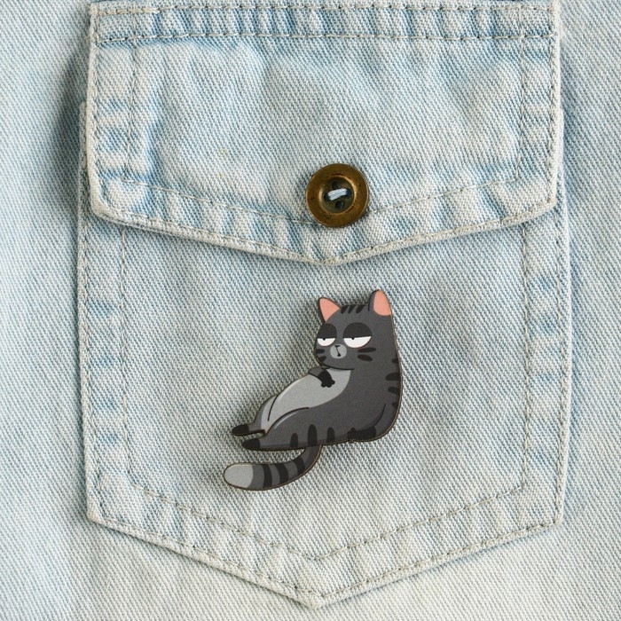 Значок деревянный «Талисман на пофигизм», 4 х 3,7 см Значок деревянный «Талисман на пофигизм», 4 х 3,7 см