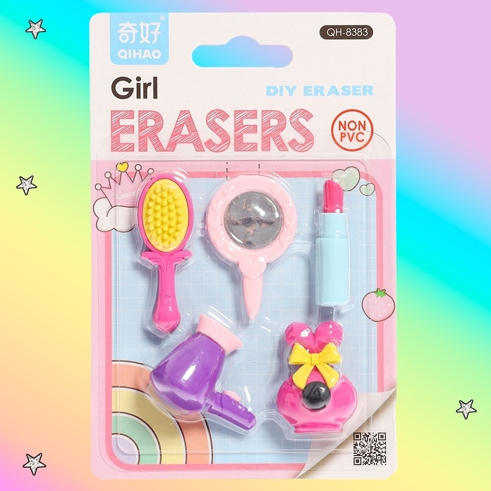 Игровой набор ластиков &laquo;Красотка&raquo;, 5 шт., МИКС