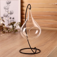 Флорариум "Груша" на подвесе, 23х15х9 см Флорариум "Груша" на подвесе, 23х15х9 см