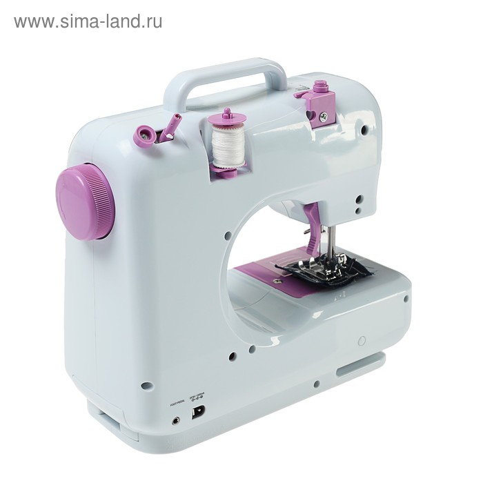 Швейная машина VLK Napoli 1400, 12 операций, 4хАА/от сети, бело-розовая