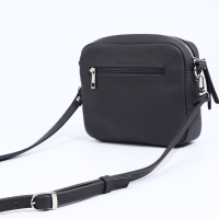 Сумка кросс-боди RICHET на молнии, наружный карман, цвет серый Сумка кросс-боди RICHET на молнии, наружный карман, цвет серый