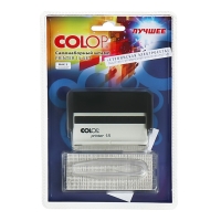 Штамп автоматический самонаборный COLOP Printer 15 SET, 2 строки, 1 касса, чёрный