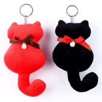 Мягкая игрушка &laquo;Кот с бантиком&raquo;, на брелоке, 16 см, цвета МИКС