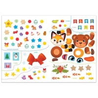 Книга с наклейками «Творческий адвент- календарь», 32 стр. Книга с наклейками «Творческий адвент- календарь», 32 стр.